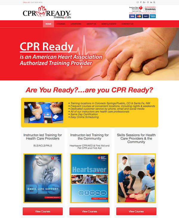 CPR Ready Website Screenshot