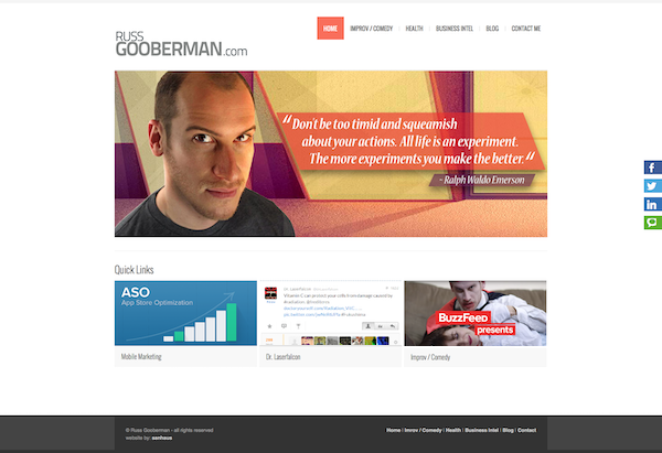 RussGooberman.com Website Screenshot